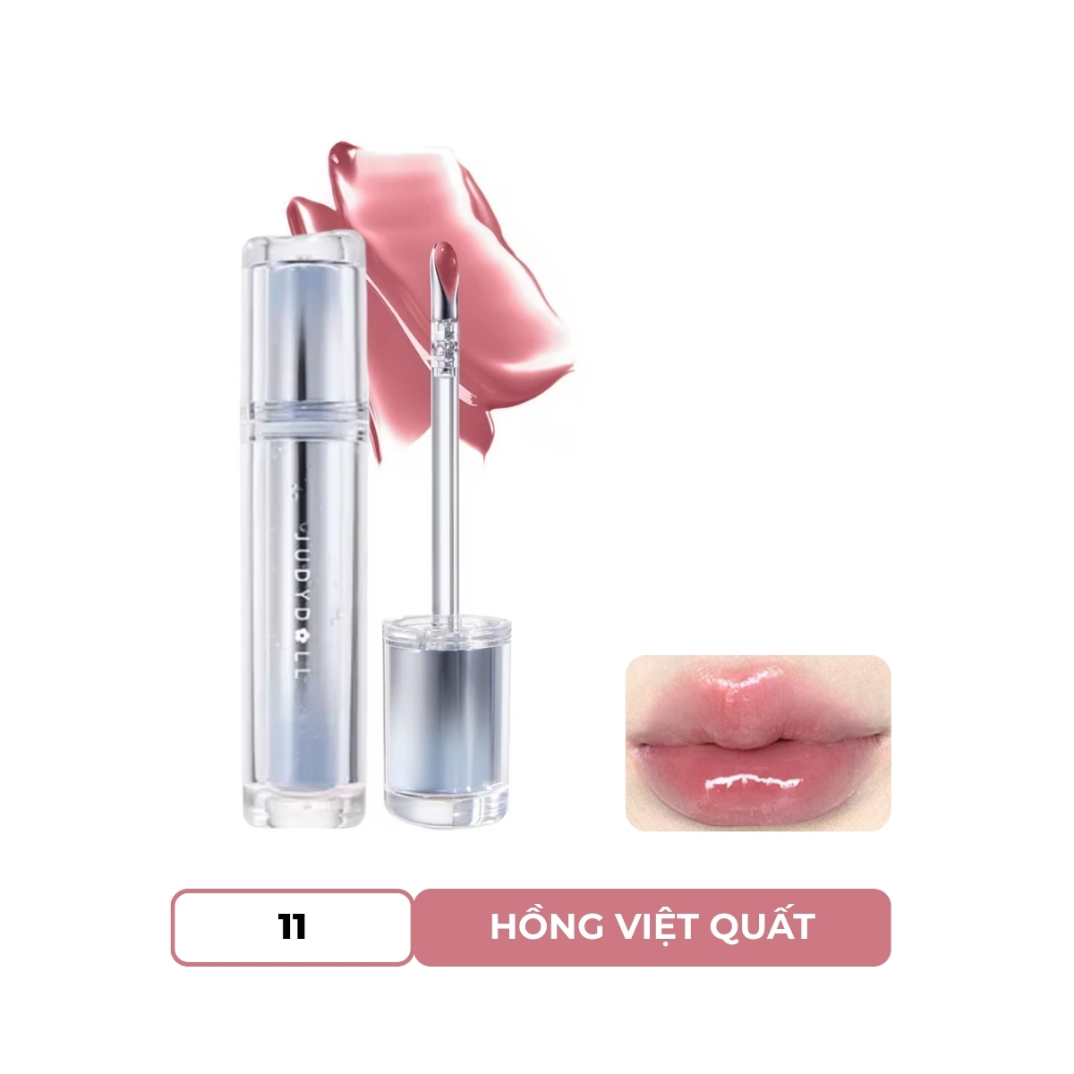 Son Bóng Judydoll Watery Lip Gloss - 11 Hồng Việt Quất