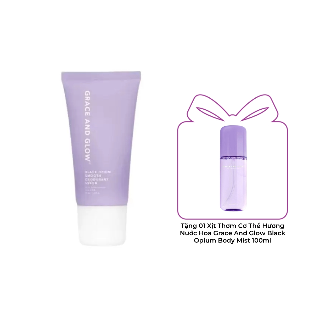 Lăn Khử Mùi Grace And Glow Black Opium Smooth Deodorant Serum Niacinamide AHA New