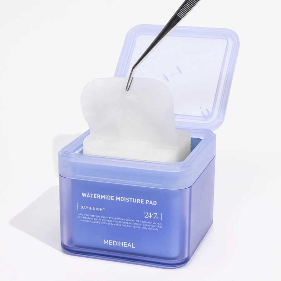 Nước Hoa Hồng Mediheal Dạng Miếng Toner Pad Watermide Moisture Pad - Xanh Dương (100 miếng)