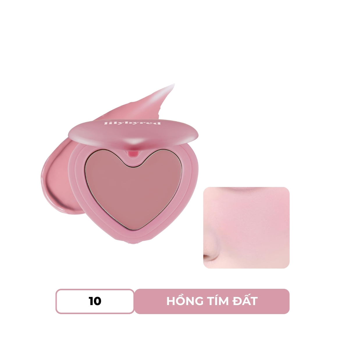 Phấn Má Lilybyred Luv Beam Cheek Balm Dạng Kem #10 Grape Pink