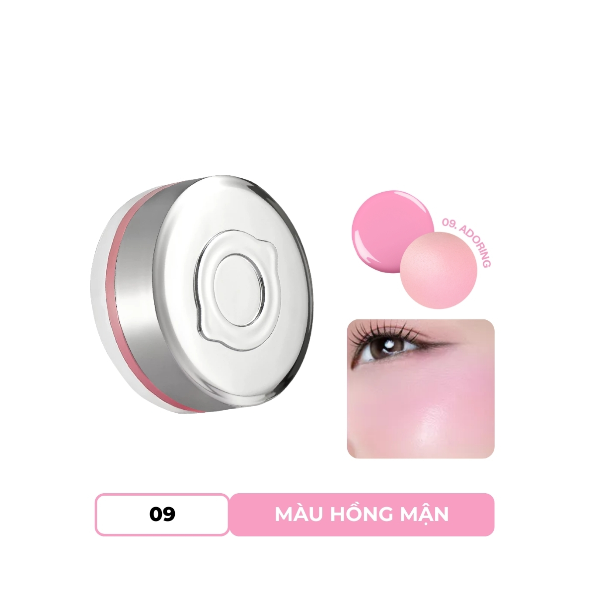 Phấn má Lemonade Mirror Mirror Blush Cushion - 09. Adoring
