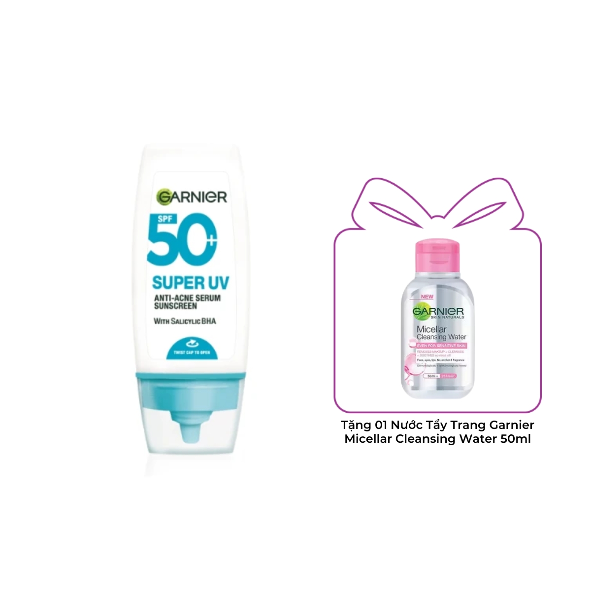 Kem Chống Nắng Garnier Super UV Anti - Acne Serum Sunscreen SPF 50+PA++++ 30ml