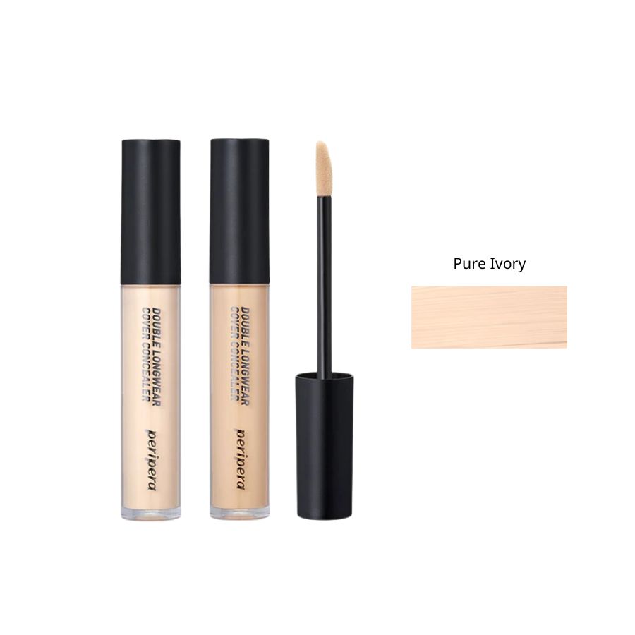Che Khuyết Điểm Peripera Double Longwear Cover Concealer #01 Pure Ivory