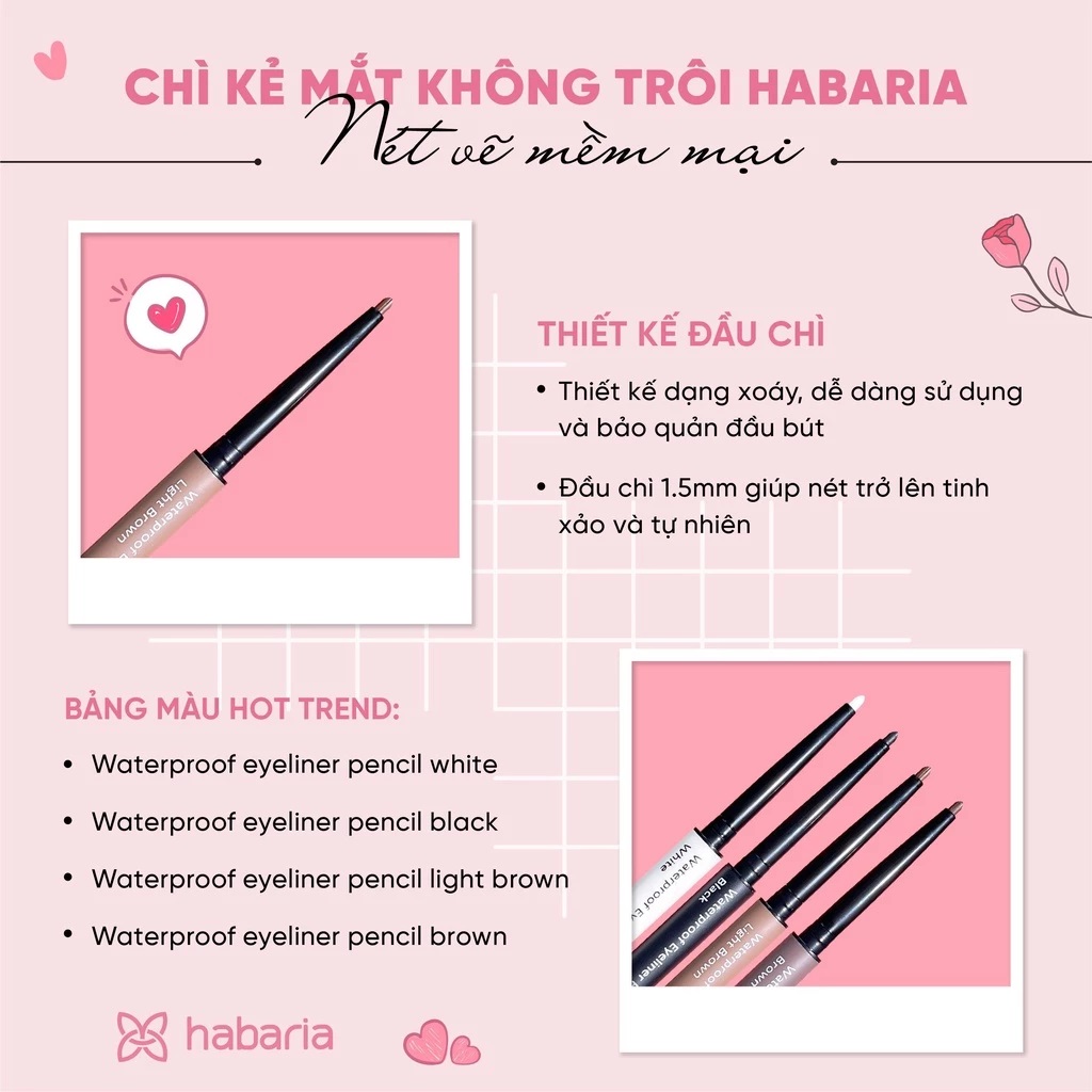 Chì Kẻ Mắt Habaria (Màu 01 02 03 04)