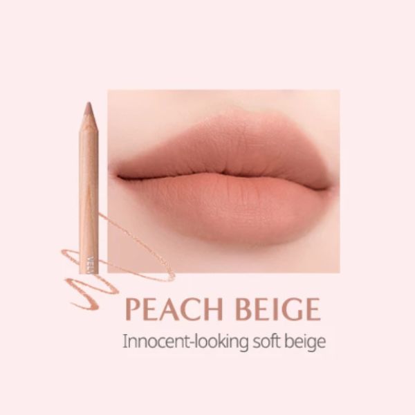 Chì Kẻ Viền Môi Clio Velvet Lip Pencil - 02 Peach Beige