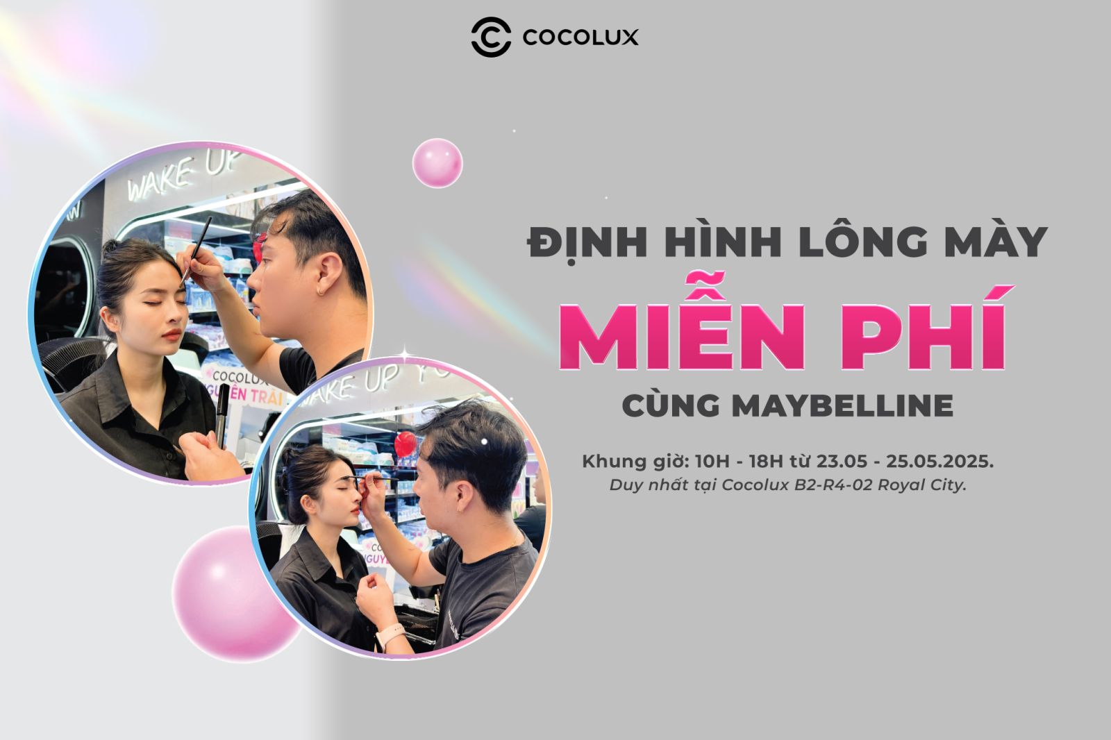 Định hình lông mày miễn phí cùng Maybelline