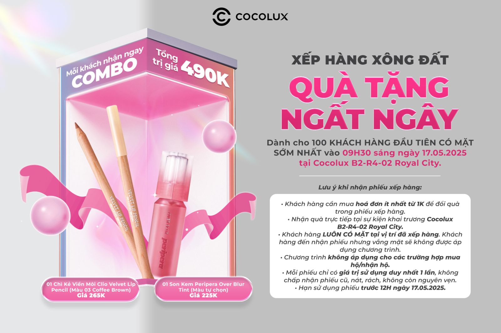 Xông đất sớm nhận quà trị giá 490K 