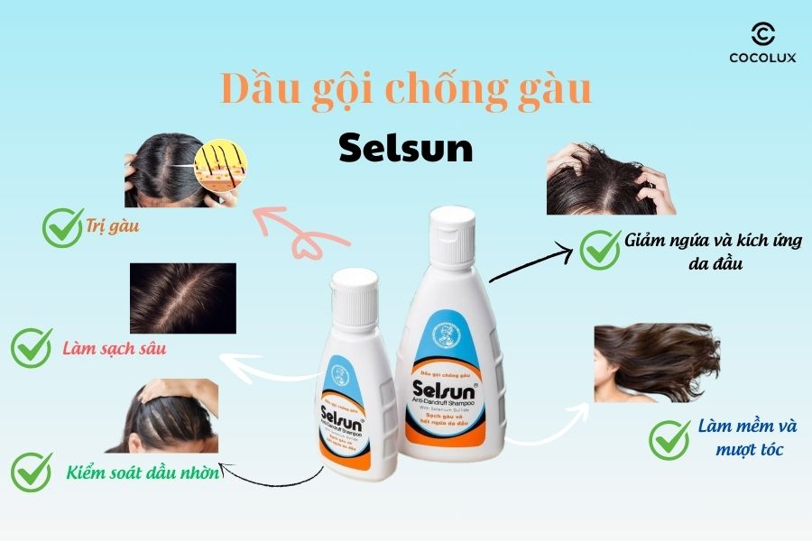 Công dụng của Dầu gội Selsun