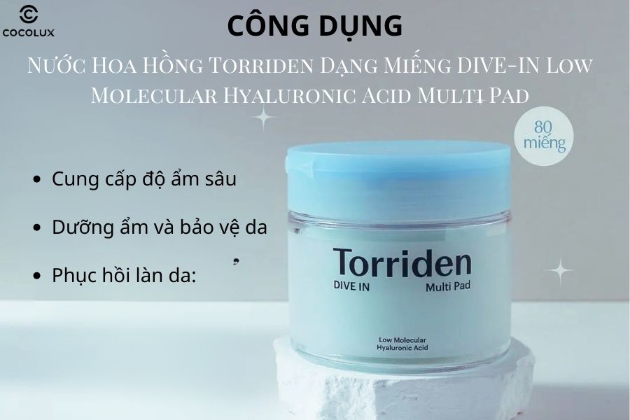 C&ocirc;ng dụng của nước hoa hồng Torriden dạng miếng