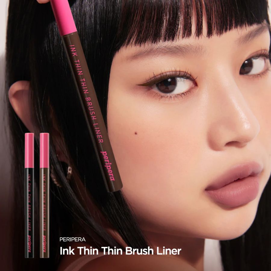 Dạ Kẻ Mắt Peripera Ink Thin Thin Brush Liner - 02 Brown Film