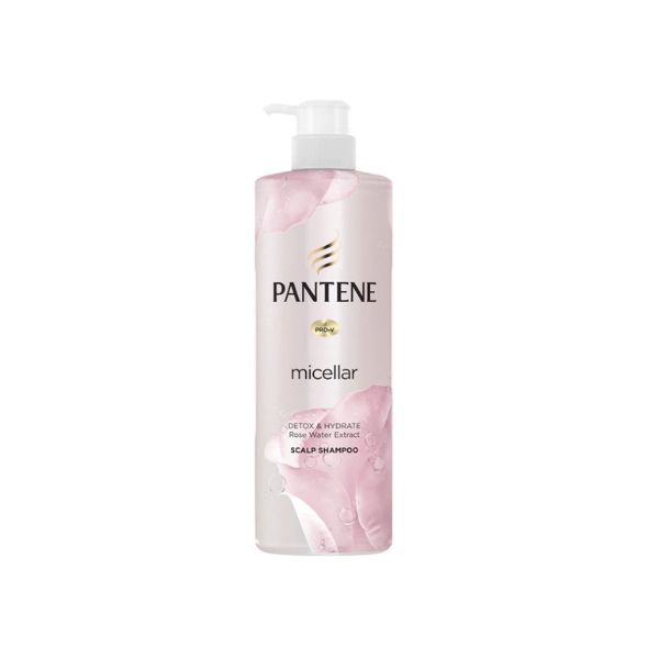 Dầu Gội Pantene Micellar Detox & Hydrate Rose Water Extract 530ml