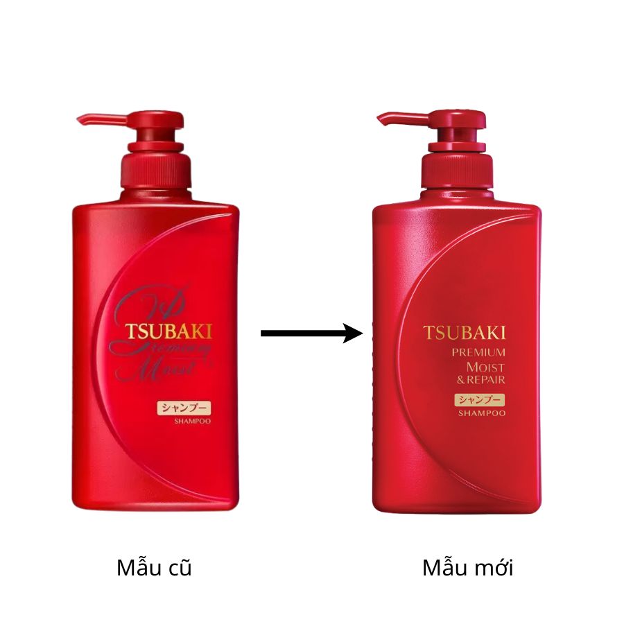 Dầu Gội TSUBAKI Premium Dưỡng Tóc Bóng Mượt 490ml