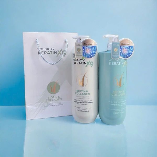 Dầu Gội Voudioty KERATIN X9 Biotin & Collagen 1000ml