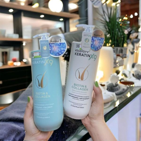 Dầu Gội Voudioty KERATIN X9 Biotin & Collagen 1000ml