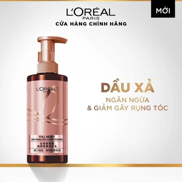 Dầu Xả Loreal Paris Full Resist Detangling Conditioner Giảm Rụng Tóc 440ml