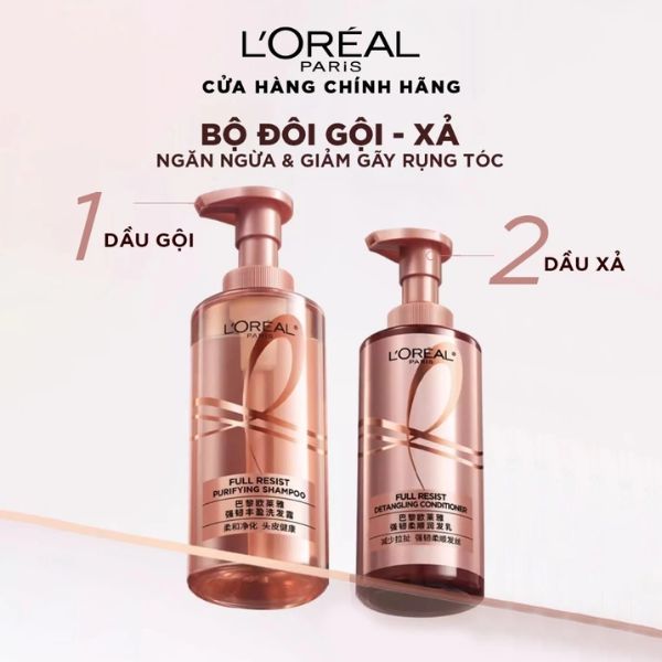 Dầu Xả Loreal Paris Full Resist Detangling Conditioner Giảm Rụng Tóc 440ml