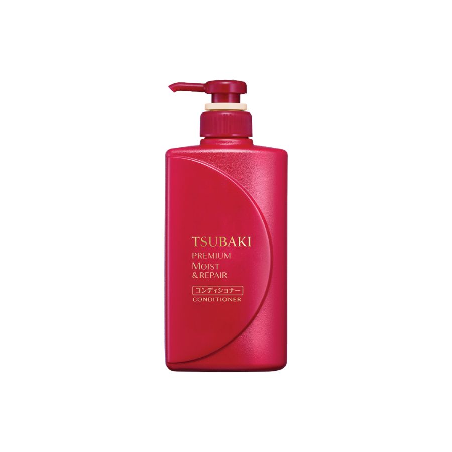 Dầu Xả Tsubaki Premium Moist Conditioner Dưỡng Tóc Bóng Mượt 490ml