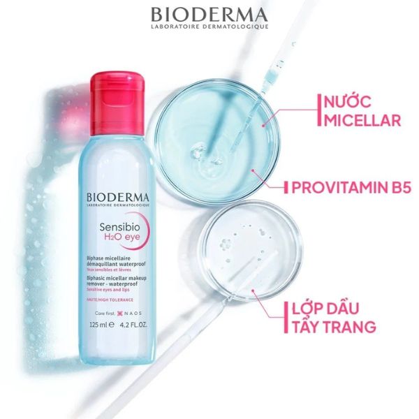 Dung Dịch Tẩy Trang Bioderma Sensibio H2O Eye 125ml