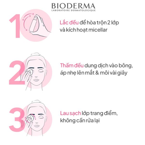 Dung Dịch Tẩy Trang Bioderma Sensibio H2O Eye 125ml