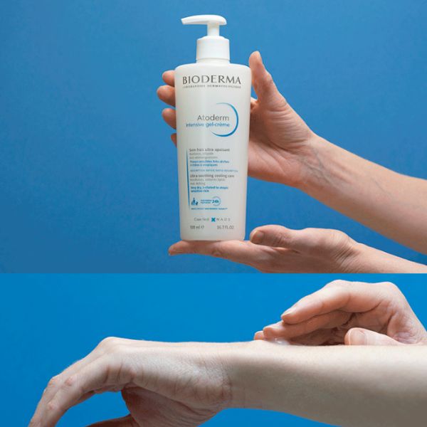 Gel Dưỡng Bioderma Atoderm Intensive Gel-Creme Cho Da Khô Nhạy Cảm, Kích Ứng 500ml