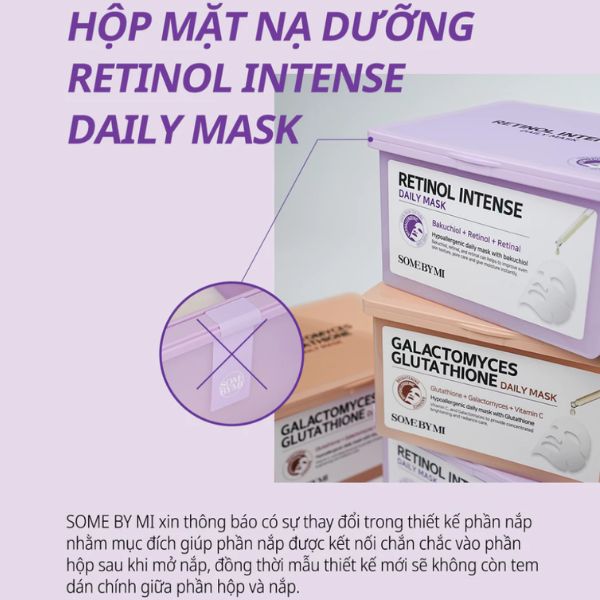 Hộp Mặt Nạ Some By Mi Retinol Intense Daily Mask 350ml