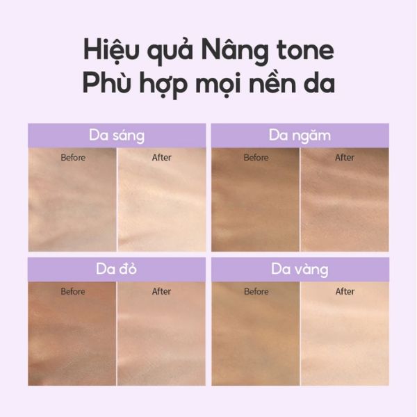 Kem Chống Nắng D’alba UV Essence Waterfull Tone Up Purple Correcting SPF50+ PA++++ 50ml (Tím)