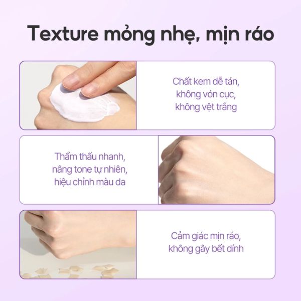 Kem Chống Nắng D’alba UV Essence Waterfull Tone Up Purple Correcting SPF50+ PA++++ 50ml (Tím)