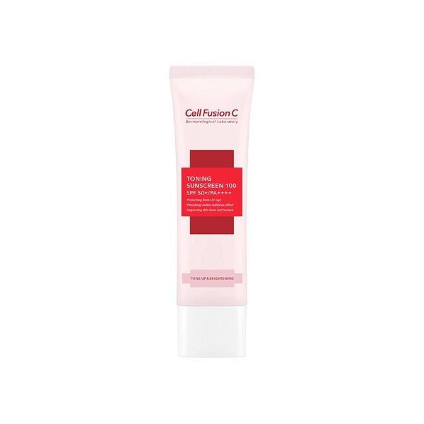 Kem Chống Nắng Cell Fusion C Toning Sunscreen 100 Nâng Tông 50ml - Hồng