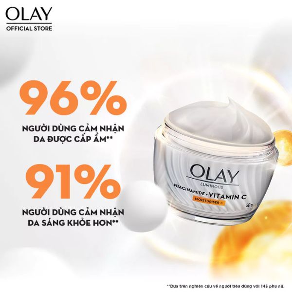 Kem Dưỡng Ẩm Trắng Da Olay Niacinamide & Vitamin C 50g