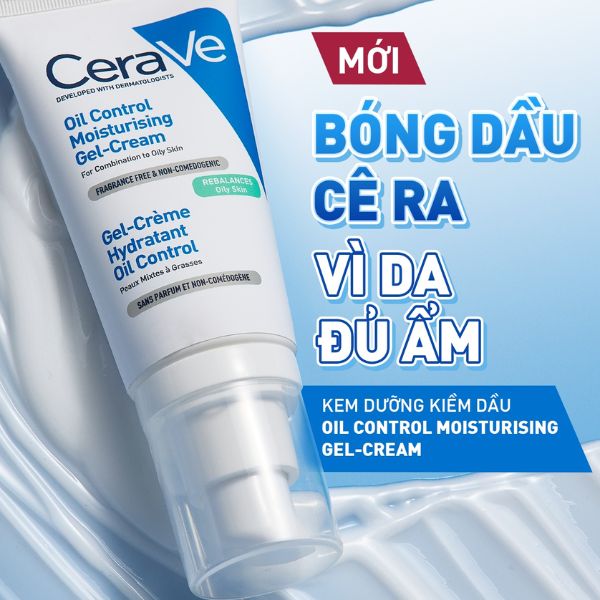 Kem Dưỡng Ẩm Và Giúp Kiểm Soát Dầu Cerave Oil Control Moisturising Gel-Cream 52ml