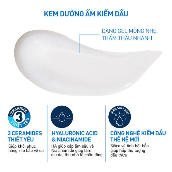 Kem Dưỡng Ẩm Và Giúp Kiểm Soát Dầu Cerave Oil Control Moisturising Gel-Cream 52ml