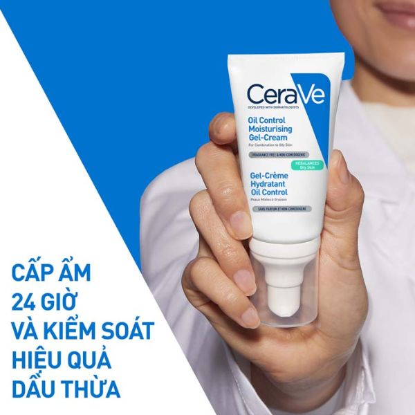 Kem Dưỡng Ẩm Và Giúp Kiểm Soát Dầu Cerave Oil Control Moisturising Gel-Cream 52ml