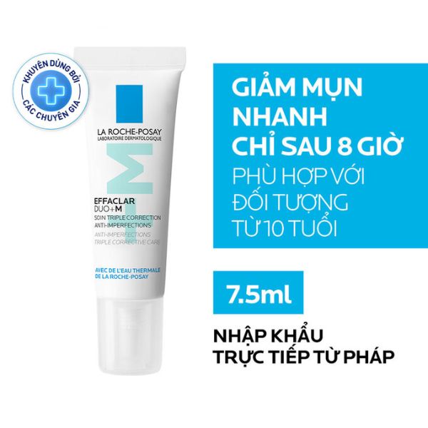 Kem Dưỡng La Roche-Posay Effaclar DUO+M Giảm Mụn 7.5ml