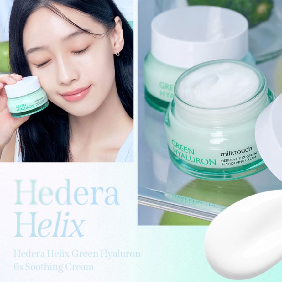 Kem Dưỡng Milk Touch Hedera Helix Green Hyaluron 6sec Moisture Cream 50ml