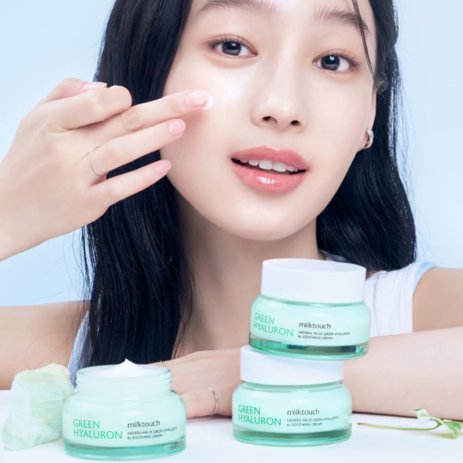 Kem Dưỡng Milk Touch Hedera Helix Green Hyaluron 6sec Moisture Cream 50ml