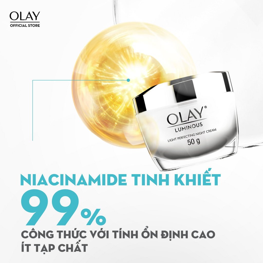 Kem Dưỡng Olay Luminous Light Perfecting Ban Đêm Dưỡng Sáng Da 50g