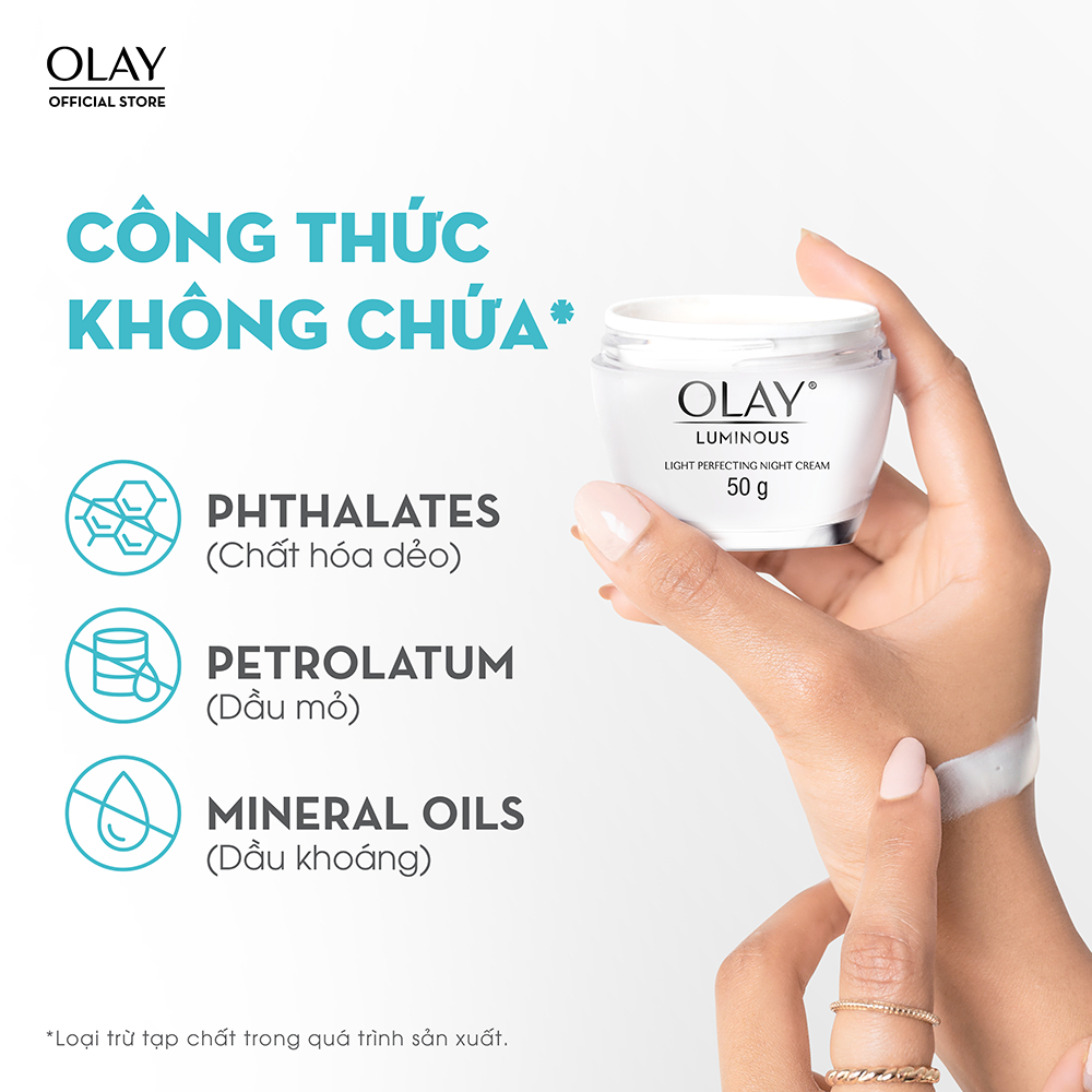 Kem Dưỡng Olay Luminous Light Perfecting Ban Đêm Dưỡng Sáng Da 50g