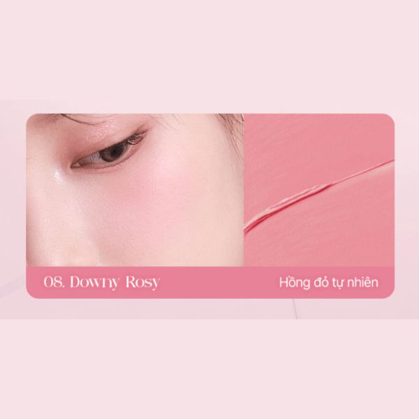 Phấn Má Kem Bbia Ready To Wear Downy Cheek - 08 Downy Rosy