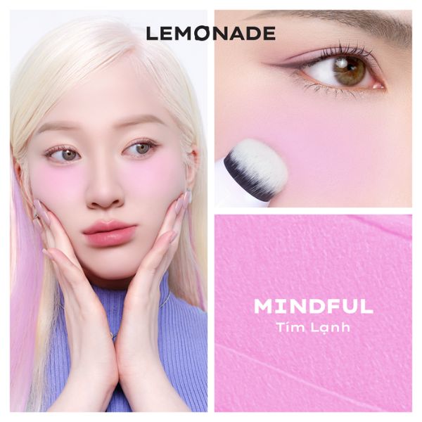 Má Kem Lemonade Perfect Couple Blush 2 Đầu Mịn Lì Love Edition 3 - Mindful