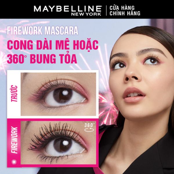 Mascara Maybelline New York Lash Sensational Firework Chống Nước 8.75ml