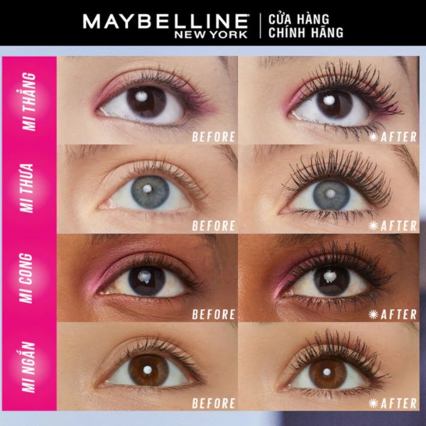 Mascara Maybelline New York Lash Sensational Firework Chống Nước 8.75ml