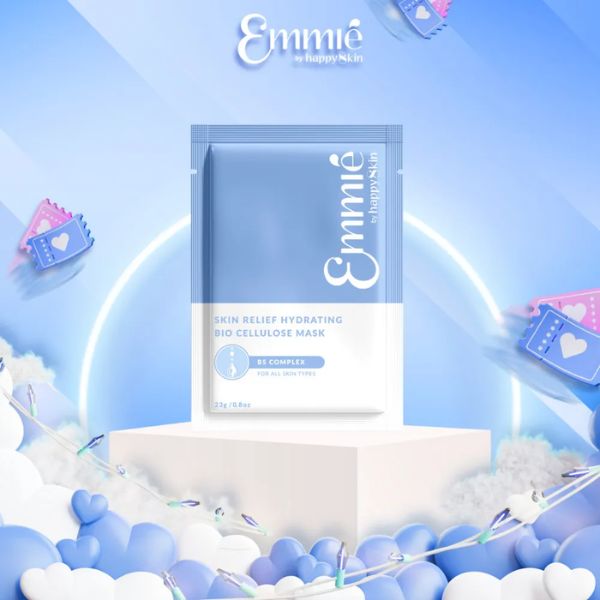 Mặt Nạ Sinh Học Phục Hồi Da Emmié Skin Relief Revitalizing Bio Cellulose B5 + Peptides Complex Mask 25g-- Hộp 10 Miếng