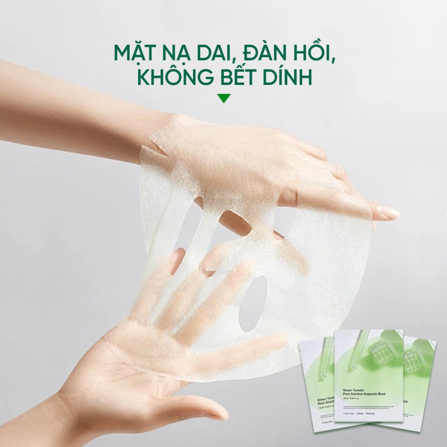 Mặt nạ Sungboon Green Tomato Pore Solution Ampoule Mask - Cà Chua Xanh