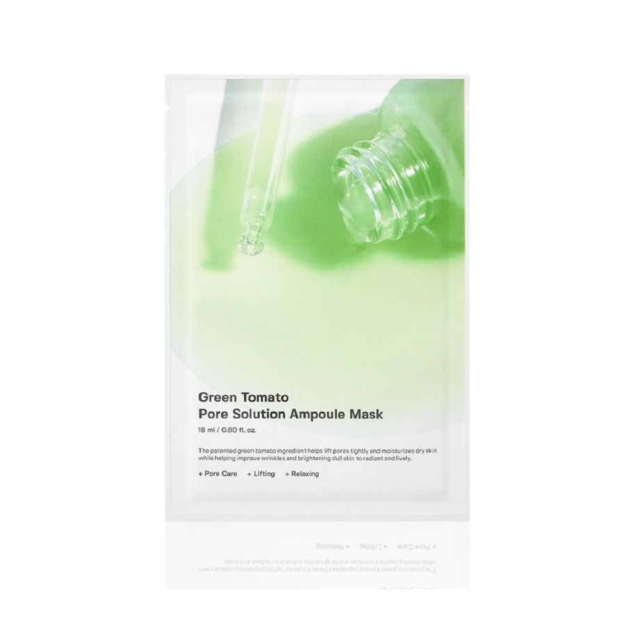 Mặt nạ Sungboon Green Tomato Pore Solution Ampoule Mask - Cà Chua Xanh