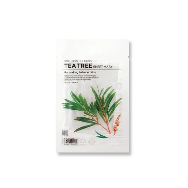 Mặt Nạ Tenzero Solution Clearing Tea Tree Sheet Mask 25ml