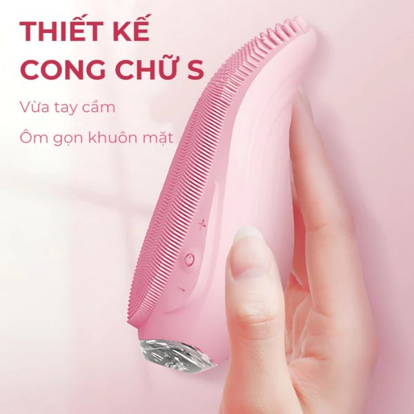 Máy Rửa Mặt Emmié Premium Facial Cleansing Brush Sonic Extra - Đạt Chứng Nhận FDA - Black