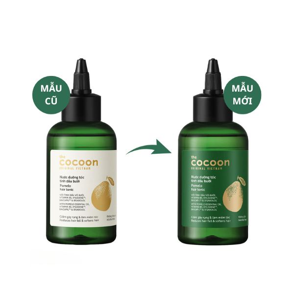 Nước Dưỡng Tóc Cocoon Pomelo Hair Tonic Tinh Dầu Bưởi 140ml (Phiên Bản Mới)