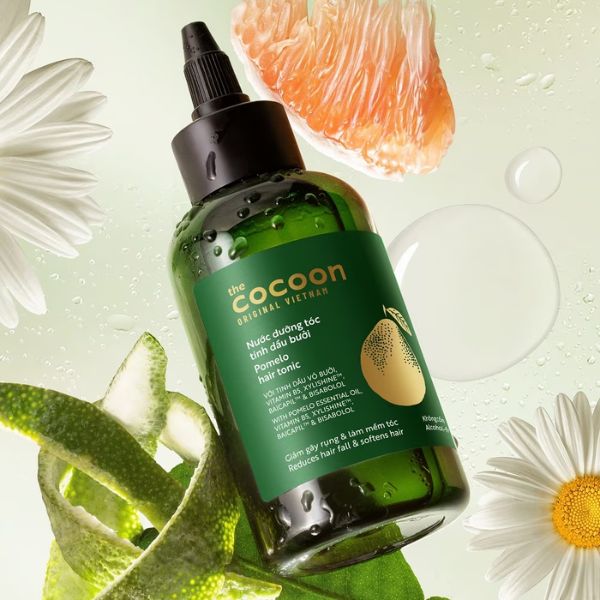 Nước Dưỡng Tóc Cocoon Pomelo Hair Tonic Tinh Dầu Bưởi 140ml (Phiên Bản Mới)