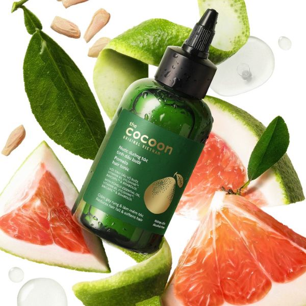 Nước Dưỡng Tóc Cocoon Pomelo Hair Tonic Tinh Dầu Bưởi 140ml (Phiên Bản Mới)