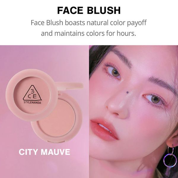 Phấn Má 3CE Face Blush City Mauve 3.5g